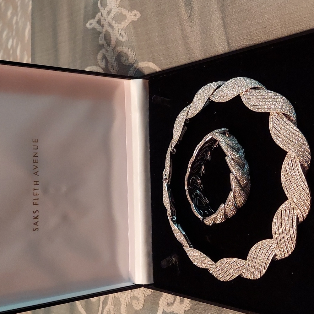 Name your own price....Pave crystal necklace and bracelet